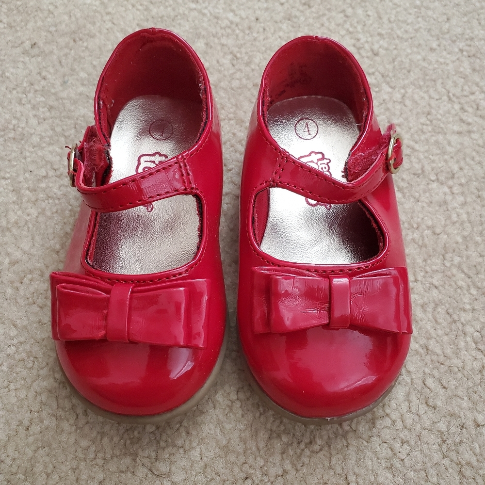 Red dress shoes